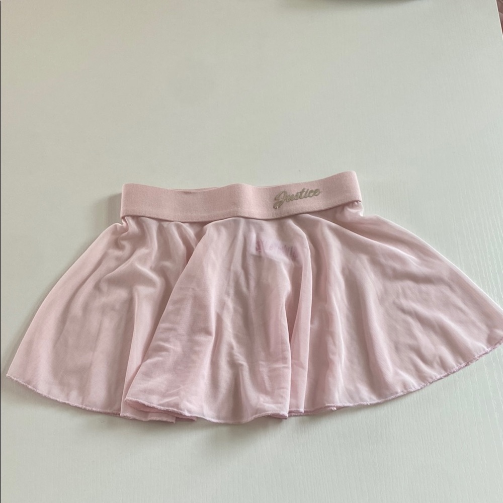 Justice Light Pink Mini Skirt